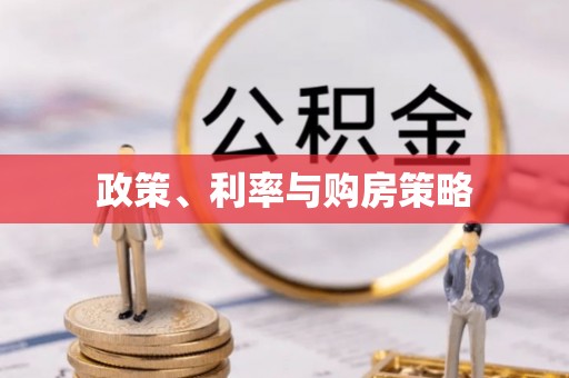 爱辉政策、利率与购房策略