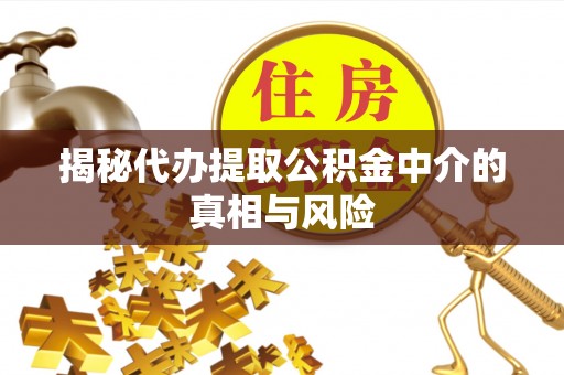 爱辉揭秘代办提取公积金中介的真相与风险