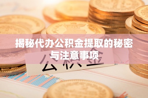 爱辉揭秘代办公积金提取的秘密与注意事项