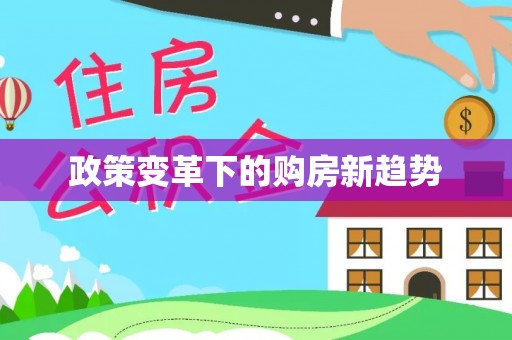爱辉政策变革下的购房新趋势