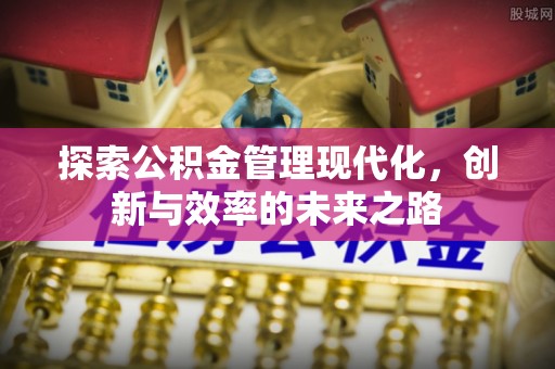 爱辉探索公积金管理现代化，创新与效率的未来之路