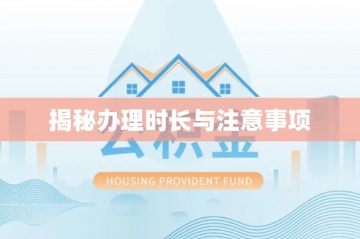 爱辉揭秘办理时长与注意事项