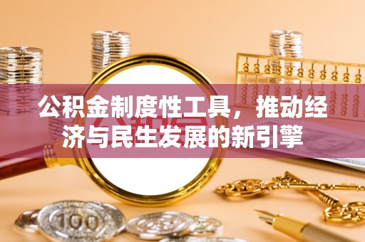 爱辉公积金制度性工具，推动经济与民生发展的新引擎