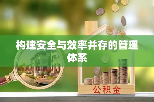 爱辉构建安全与效率并存的管理体系