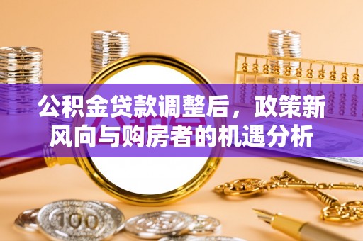 爱辉公积金贷款调整后，政策新风向与购房者的机遇分析