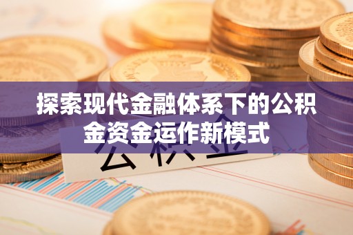 爱辉探索现代金融体系下的公积金资金运作新模式