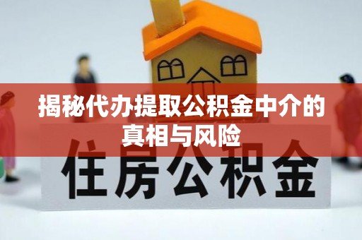 爱辉揭秘代办提取公积金中介的真相与风险