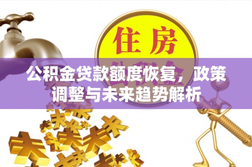 爱辉公积金贷款额度恢复，政策调整与未来趋势解析