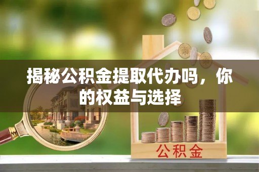 爱辉揭秘公积金提取代办吗，你的权益与选择