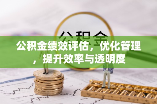 爱辉公积金绩效评估，优化管理，提升效率与透明度