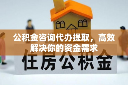 爱辉公积金咨询代办提取，高效解决你的资金需求