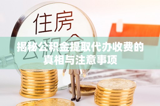 爱辉揭秘公积金提取代办收费的真相与注意事项