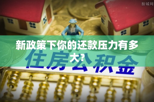 爱辉新政策下你的还款压力有多大？